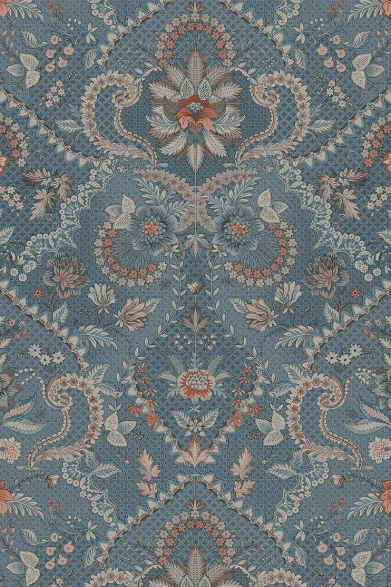 Pip Studio Vinyltapete|Saluti Vinyltapete Denim Blau