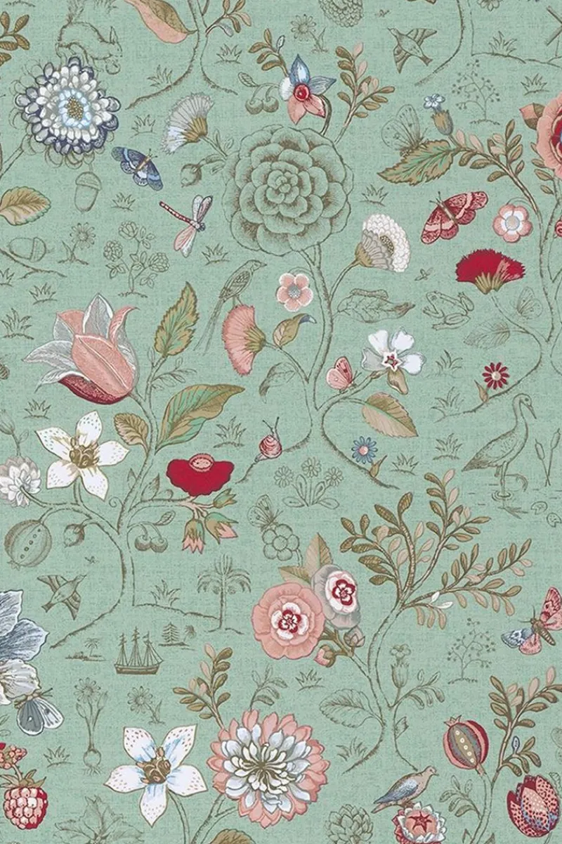 Pip Studio Vliestapete|Spring to Life Vliestapete Grün