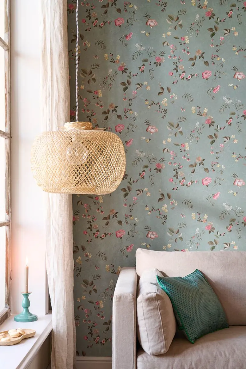 Pip Studio Vliestapete|Tokyo Blossom Vliestapete Jade Grün