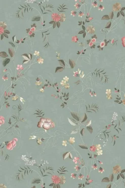 Pip Studio Vliestapete|Tokyo Blossom Vliestapete Jade Grün
