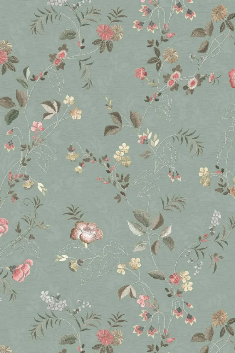 Pip Studio Vliestapete|Tokyo Blossom Vliestapete Jade Grün