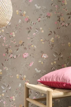 Pip Studio Vliestapete|Tokyo Blossom Vliestapete Khaki