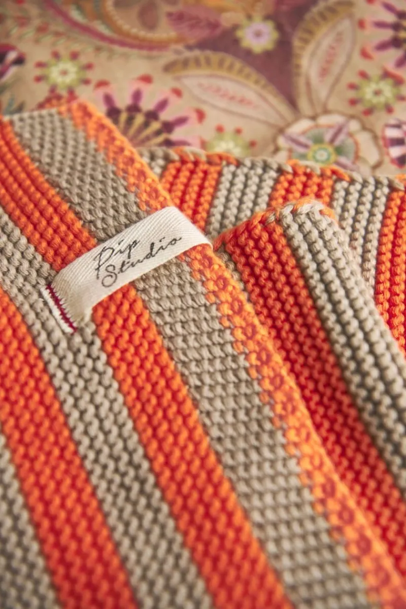 Pip Studio Plaids Und Quilts|Plaids Und Quilts|Quilt Bonsoir Stripe Orange