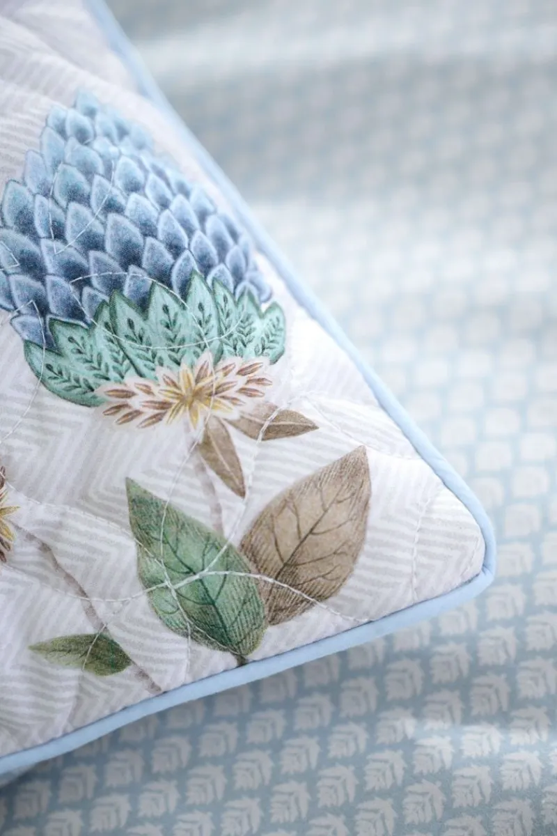 Pip Studio Zierkissen|Bettkissen|Quilted Zierkissen Flores Bailando Gebrochen Weiss