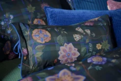 Pip Studio Zierkissen|Bettkissen|Rechteckige Zierkissen Flores Felices Dunkelblau