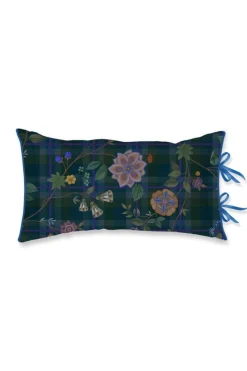 Pip Studio Zierkissen|Bettkissen|Rechteckige Zierkissen Flores Felices Dunkelblau