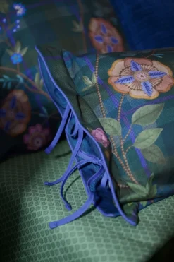 Pip Studio Zierkissen|Bettkissen|Rechteckige Zierkissen Flores Felices Dunkelblau