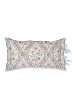Pip Studio Zierkissen|Bettkissen|Rechteckige Zierkissen Ornamento Ramo Weiss Mehrfarbig