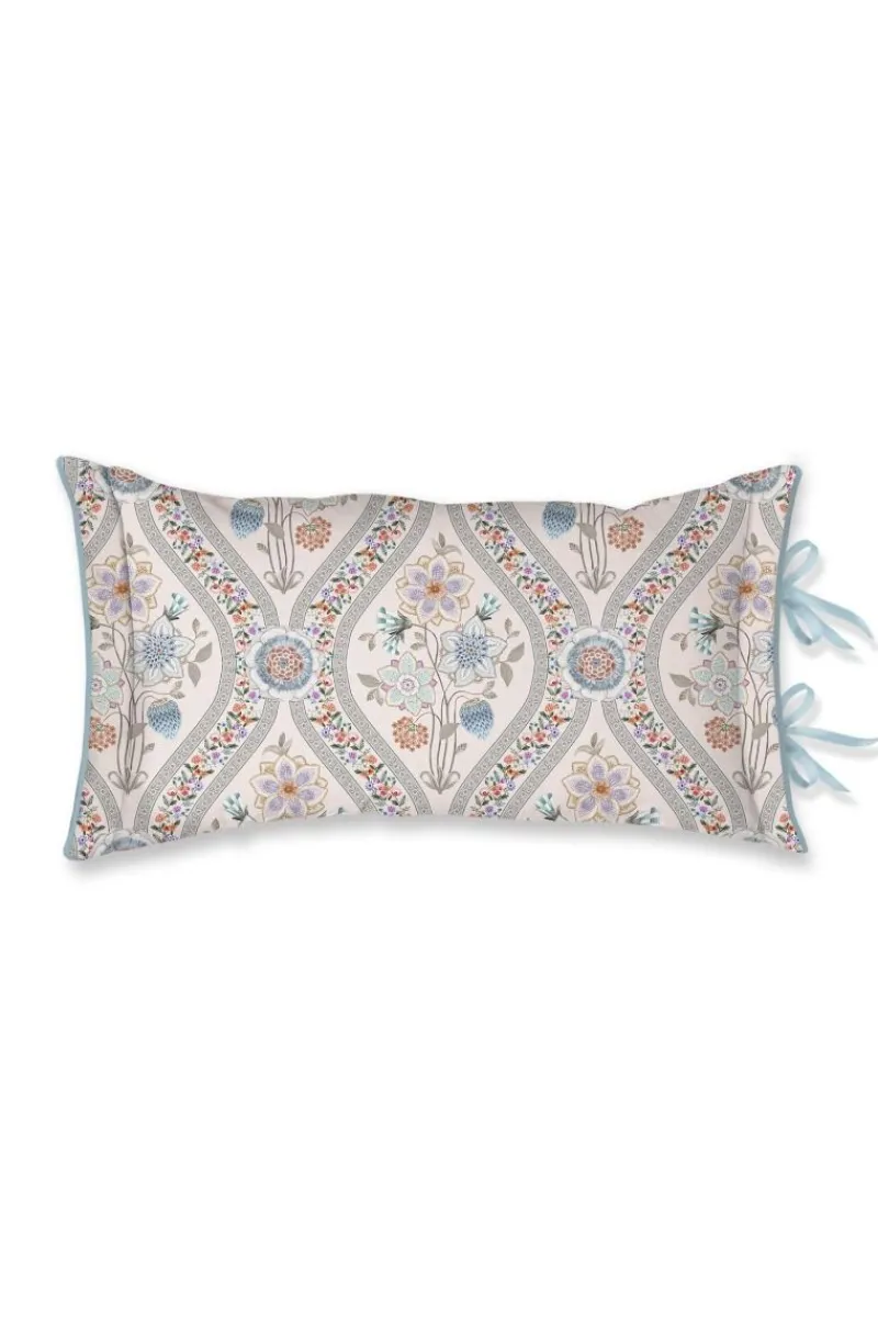 Pip Studio Zierkissen|Bettkissen|Rechteckige Zierkissen Ornamento Ramo Weiss Mehrfarbig