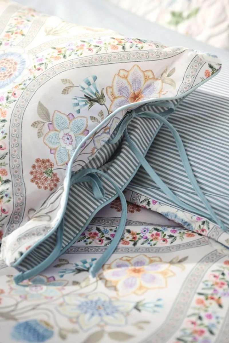 Pip Studio Zierkissen|Bettkissen|Rechteckige Zierkissen Ornamento Ramo Weiss Mehrfarbig