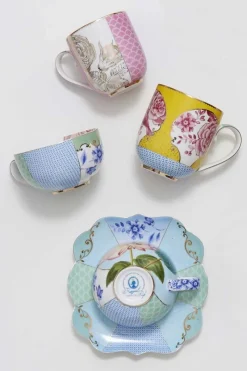 Pip Studio Teetassen|Royal Multi Tasse Gross Gelb Mehrfarbig