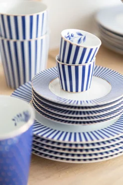 Pip Studio Gebäckteller|Royal Stripes Gebäckteller 17 cm Blau