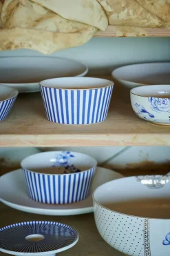 Pip Studio Schalen|Royal Stripes Schale 12 cm Blau