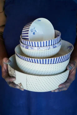 Pip Studio Schalen|Royal Stripes Schale 12 cm Blau