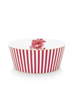 Pip Studio Schalen|Royal Stripes Schale Dunkel 15cm Rosa