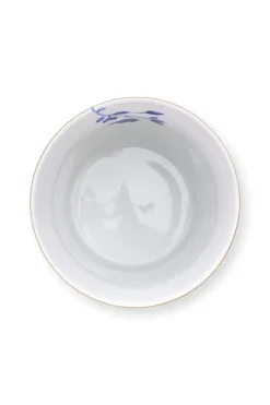 Pip Studio Porzellan Sets|Teetassen|Royal Stripes Tasse Blumen & Teebeutelablage Blau