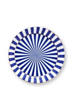 Pip Studio Porzellan Sets|Teetassen|Royal Stripes Tasse Blumen & Teebeutelablage Blau