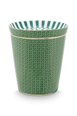 Pip Studio Porzellan Sets|Teetassen|Royal Stripes Tasse Fliesen & Teebeutelablage Grün