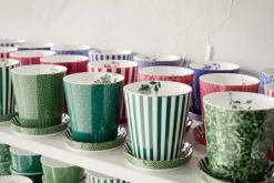 Pip Studio Porzellan Sets|Teetassen|Royal Stripes Tasse Fliesen & Teebeutelablage Grün