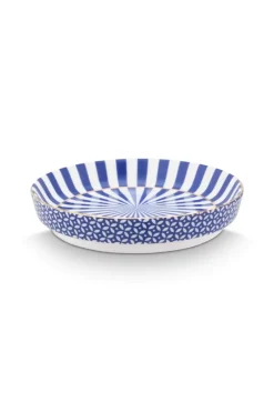 Pip Studio Porzellan Sets|Teetassen|Royal Stripes Tasse & Teebeutelablage Blau