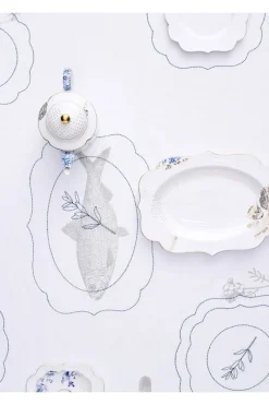 Pip Studio Servierschalen|Royal White Oval Servierschale 40 cm