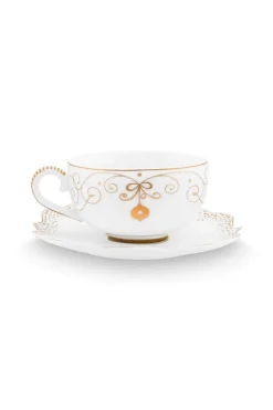 Pip Studio Weihnachten|Cappuccino Tasse|Royal Winter White Cappuccino Tasse & Untertasse