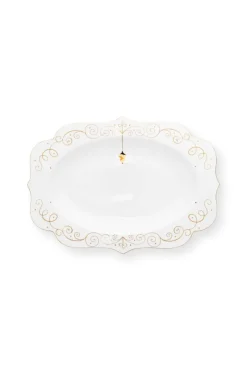 Pip Studio Weihnachten|Servierschalen|Royal Winter White Oval Servierschale 40cm