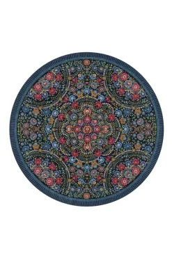 Pip Studio Runde Teppiche|Runde Teppich Il Ricamo by Pip Dunkel Blau