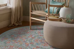 Pip Studio Runde Teppiche|Runde Teppich Il Ricamo by Pip Hell Blau