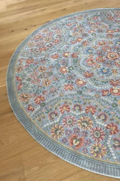 Pip Studio Runde Teppiche|Runde Teppich Il Ricamo by Pip Hell Blau