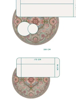 Pip Studio Runde Teppiche|Runde Teppich Moon Delight by Pip Pastell Khaki
