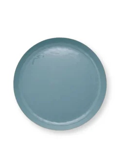 Pip Studio Schalen Und Tabletts|Obstschalen|Schale Emailliert Dunkelblau 50 Cm