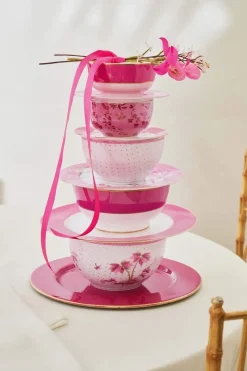 Pip Studio Schalen|Schale Jolie Punkte Gold 15cm Rosa