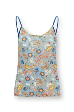 Pip Studio Tops|Selina Ärmellos Top Jameela Blau