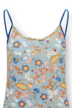 Pip Studio Tops|Selina Ärmellos Top Jameela Blau