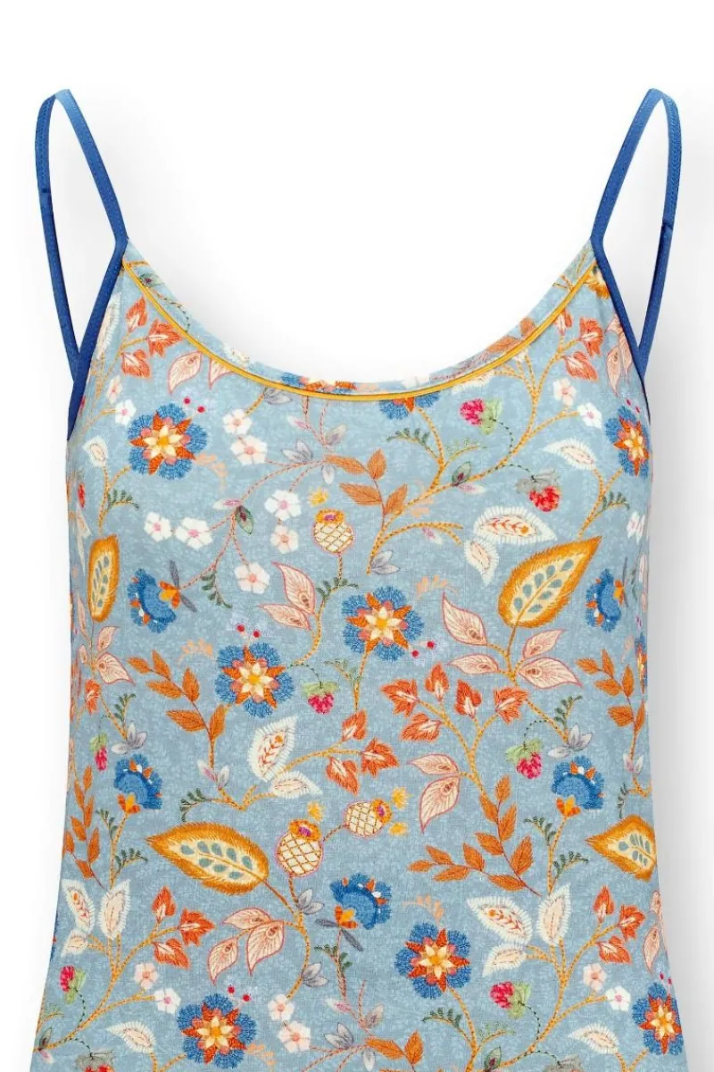 Pip Studio Tops|Selina Ärmellos Top Jameela Blau