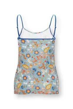 Pip Studio Tops|Selina Ärmellos Top Jameela Blau