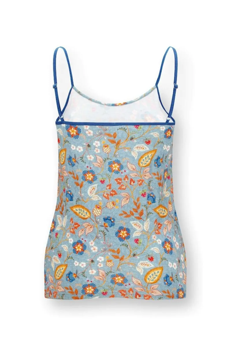 Pip Studio Tops|Selina Ärmellos Top Jameela Blau
