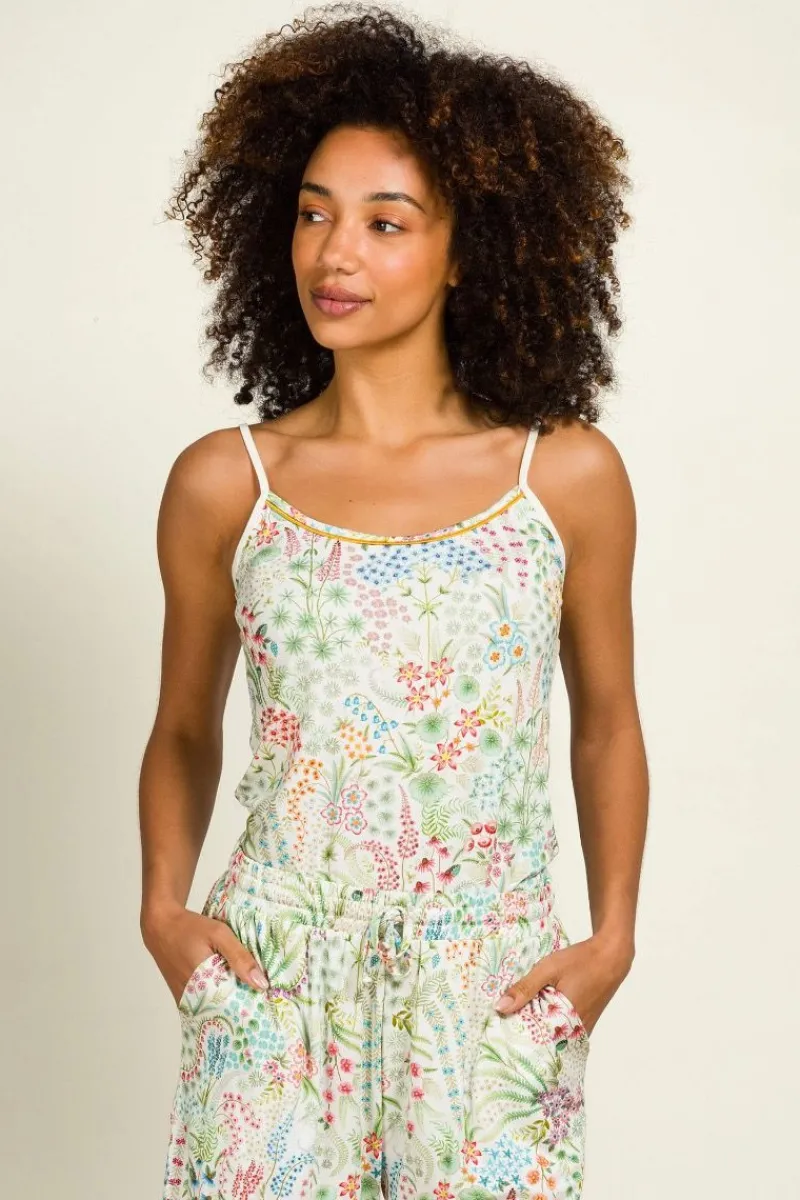 Pip Studio Tops|Selina Ärmellos Top Querida Weiss