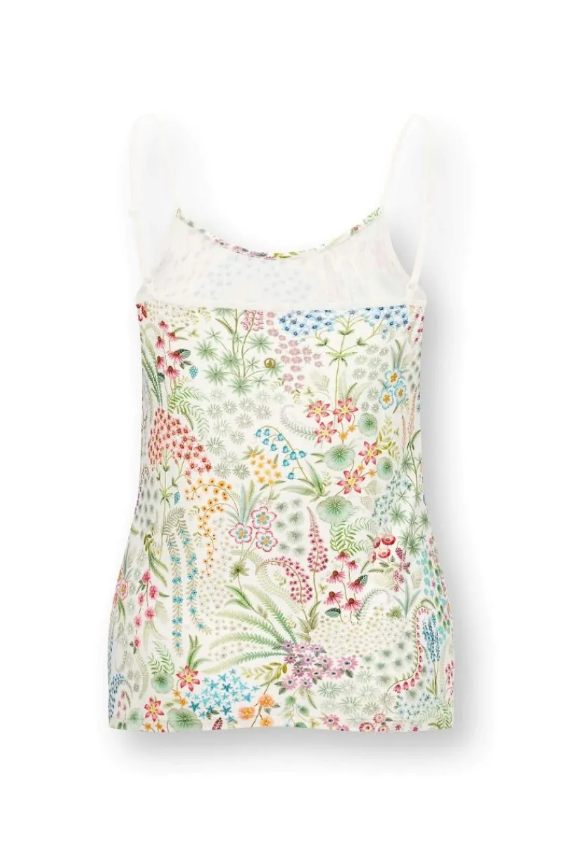 Pip Studio Tops|Selina Ärmellos Top Querida Weiss