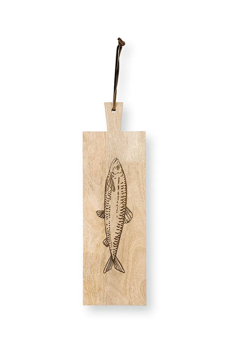 Pip Studio Schalen Und Tabletts|Servierschalen|Servierbrett Rechteckig Holz Hering Khaki