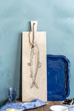 Pip Studio Schalen Und Tabletts|Servierschalen|Servierbrett Rechteckig Holz Hering Khaki