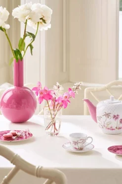 Pip Studio Porzellan Sets|Kaffeetassen|Set/2 Espresso Tassen & Untertassen Jolie Punkte Gold Rosa