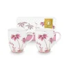 Pip Studio Porzellan Sets|Teetassen|Set/2 Tassen Gross Jolie Punkte Gold Rosa