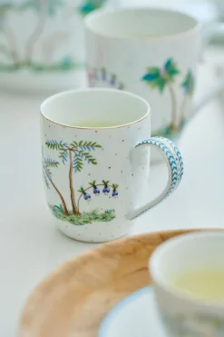 Pip Studio Porzellan Sets|Kaffeetassen|Set/2 Tassen Klein Jolie Punkte Gold Blau