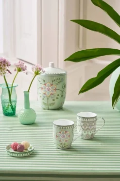 Pip Studio Porzellan Sets|Kaffeetassen|Set/2 Tassen Klein Lily&Lotus Hell Grün