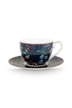 Pip Studio Porzellan Sets|Cappuccino Tasse|Set/2 Tasse & Untertasse Berry Blues