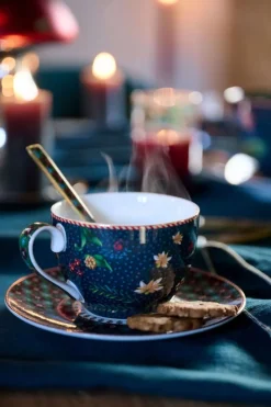 Pip Studio Porzellan Sets|Cappuccino Tasse|Set/2 Tasse & Untertasse Berry Blues
