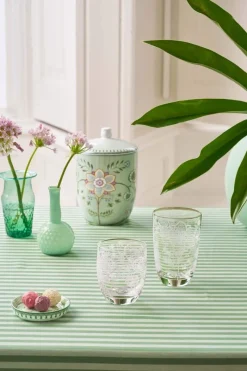 Pip Studio Wasserglas|Set/2 Wassergläser Blume Weiss