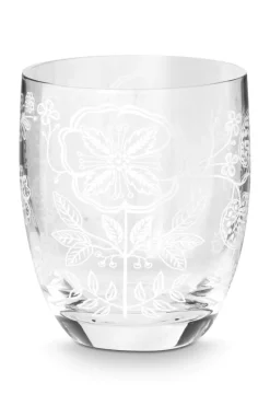 Pip Studio Wasserglas|Set/2 Wassergläser Blume Weiss